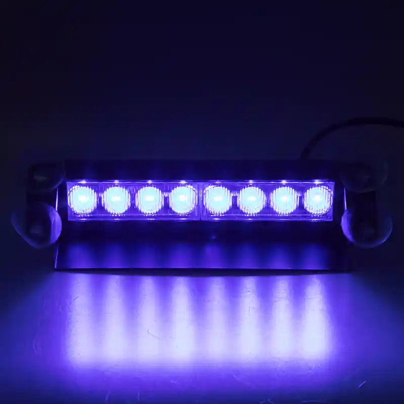PREDATOR LED vnitřní, 8x3W, 12-24V, modrý, 233mm - Rychlá expedice