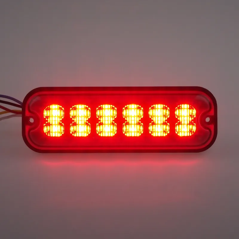 PREDATOR 12x4W LED, 12-24V, červený, ECE R10 - Právě v prodeji
