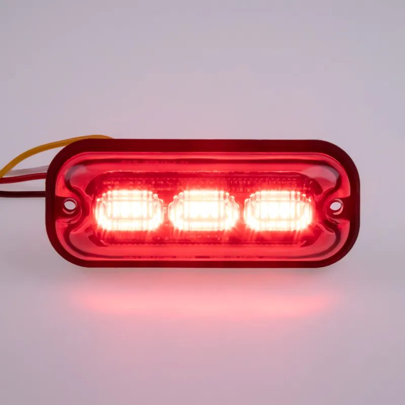 Bezpečná platba | PREDATOR 3x4W LED, 12-24V, červený, ECE R10