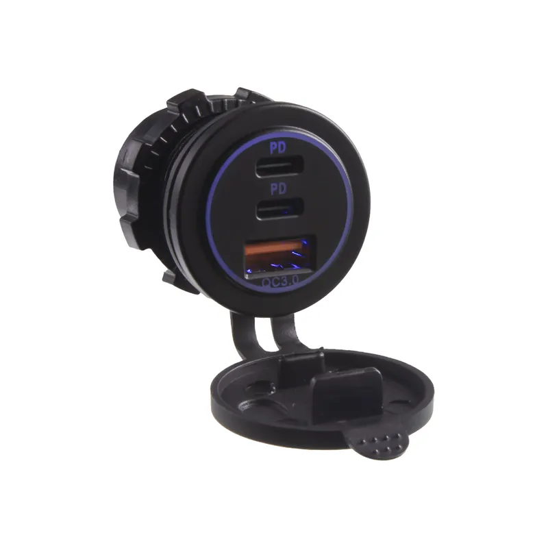 USB QC3.0 + 2xUSB-C zásuvka 12/24V | Rychlá doprava