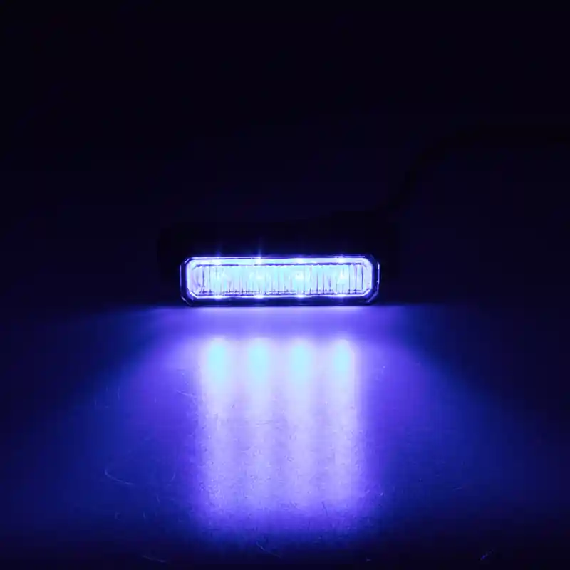 Prodejní hit - x PREDATOR 4x3W LED, 12-24V, modrý, ECE R10