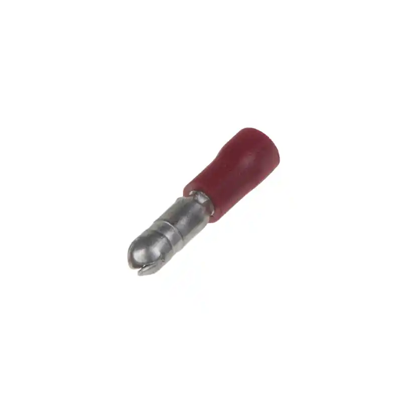 Zvýhodněná cena - Zástrčka kruhová 4,0 mm červená, 100 ks