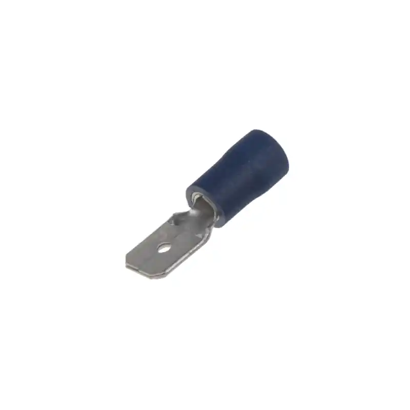 Slevy - Zástrčka plochá 6,3 mm modrá, 100 ks