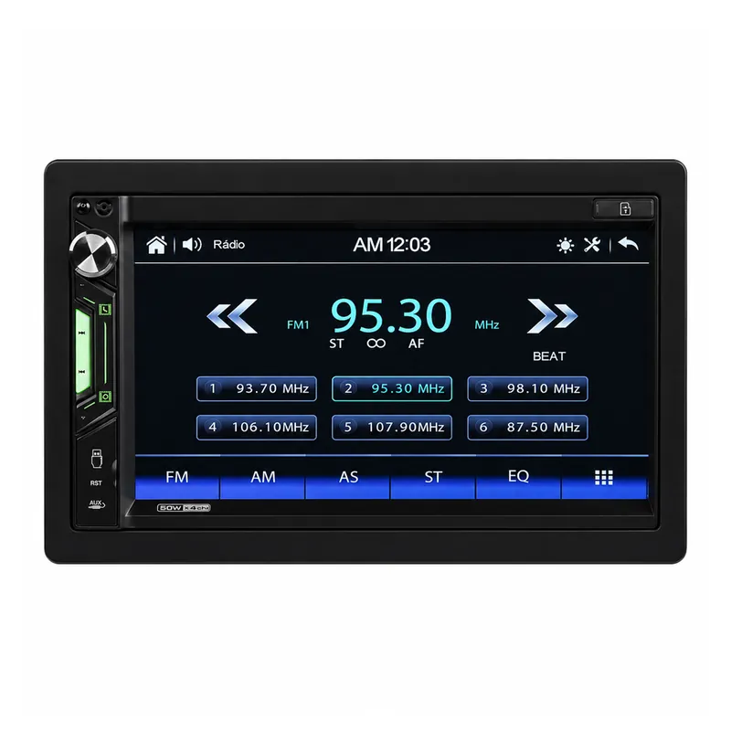 2DIN autorádio s 6,9" LCD, CarPlay, Bluetooth, USB, microSD, multicolor | Extra sleva