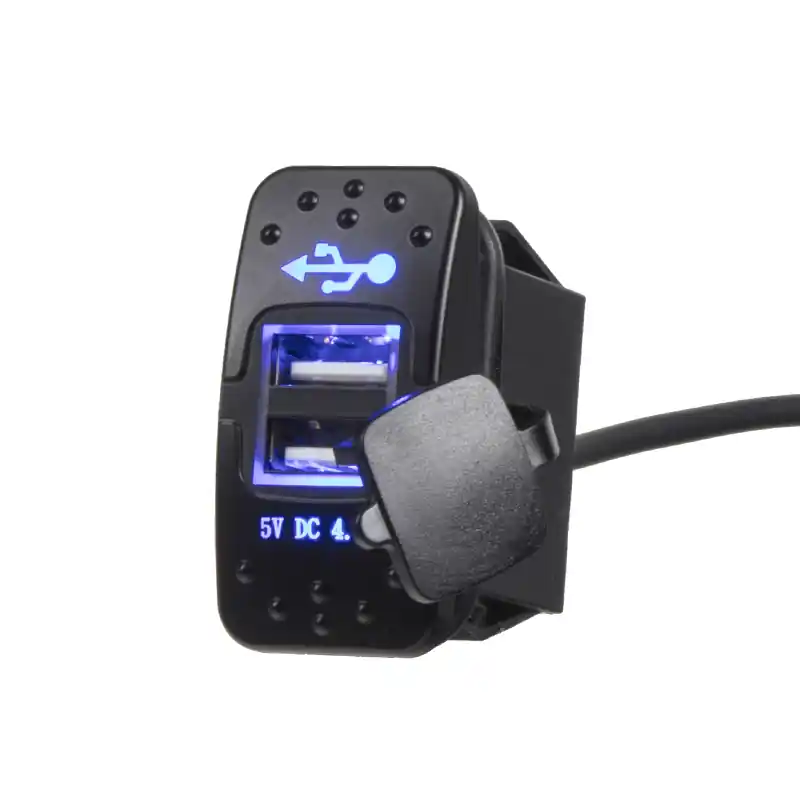 Jen pár kusů | 2x USB zásuvka "Rocker" 12/24V, 4,2A