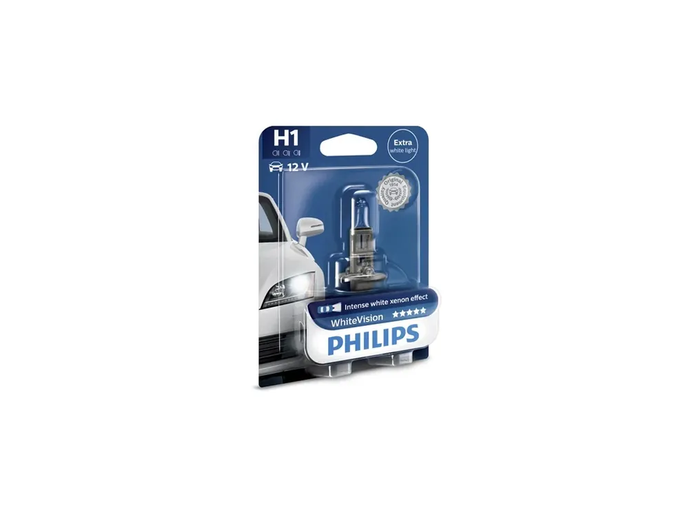ŽÁROVKA PHILIPS WHITE VISION 12258WHVB1 H1 P14,5s 12V 55W | K objednání
