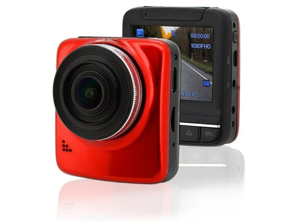 Neváhejte - Kamera do auta Full HD 2,4" červená GPS