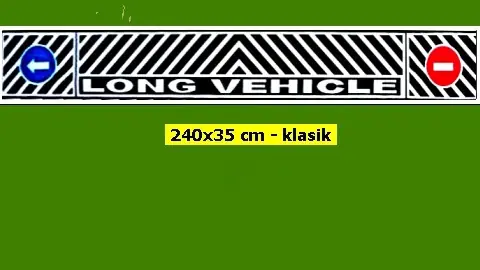 zástěrka LONG VEHICLE - 240x35cm - černá - klasik - Profesionální kvalita