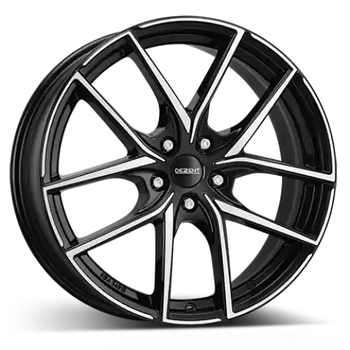 Omezené zásoby | DEZENT TO dark 7.5x18, 5x114,3, ET 45, 67,1 Dobré pneu