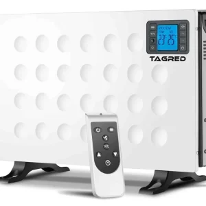 Extra sleva - Elektrický konvektorový ohřívač 2000 W, dálkové ovládání, LCD časovač, bílá barva TA941W