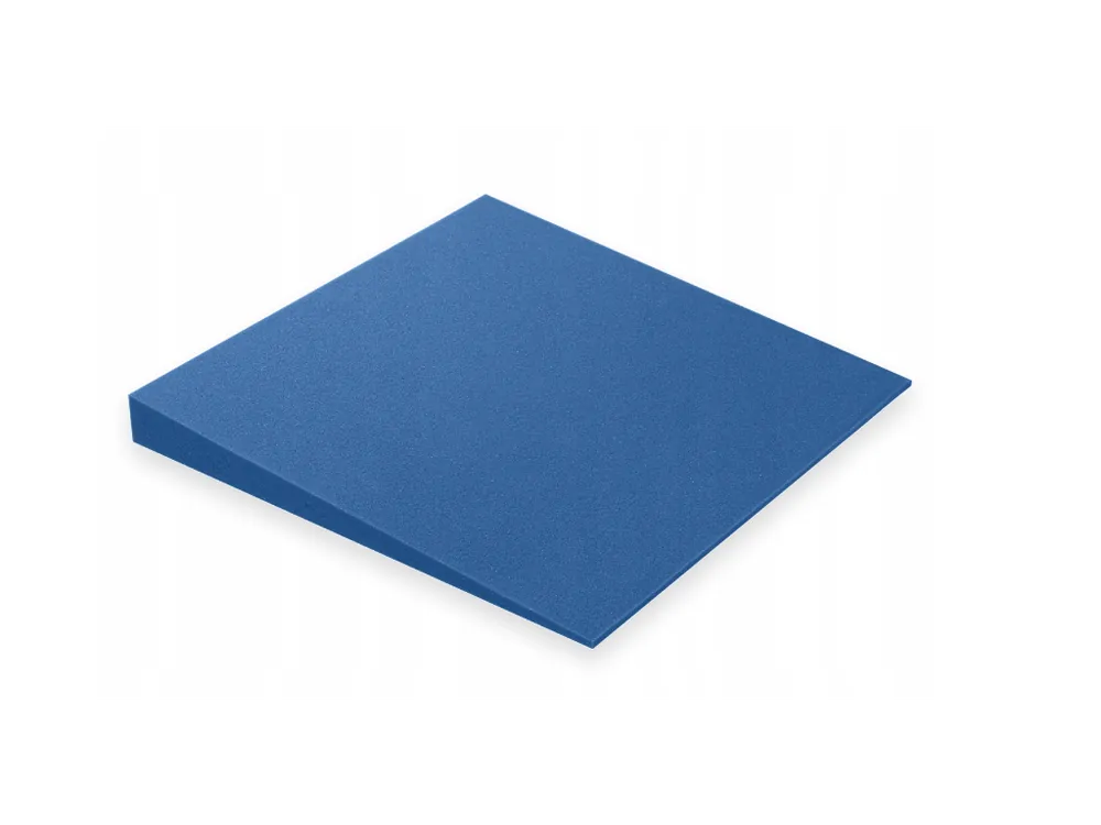 K objednání | Akustický panel 3D zkosený 50x50cm, tloušťka 5cm, modrý