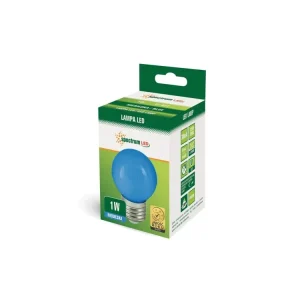 LED žárovka E27 1W 230V modrá, SPECTRUM WOJ11797 - Výhodný nákup