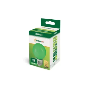LED žárovka E27 1W 230V zelená, SPECTRUM WOJ11796 - Zlevněno