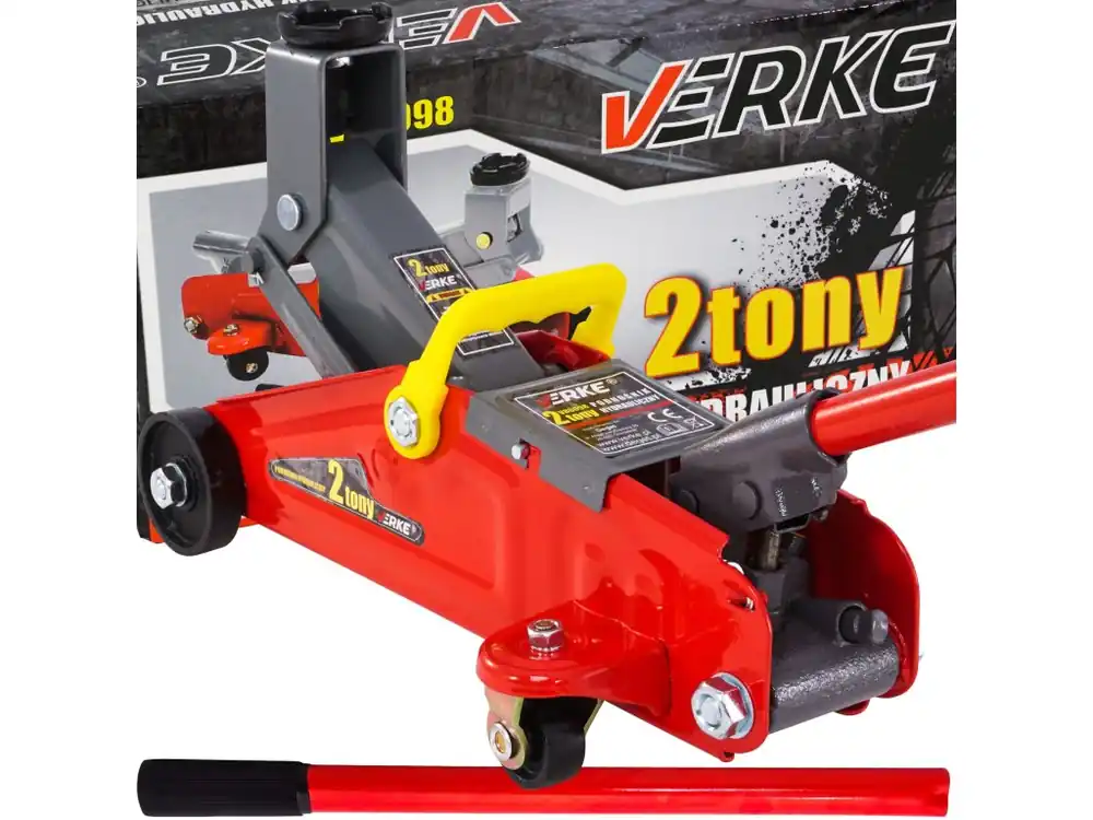 Pojízdný hydraulický zvedák 2t, Verke V80098 - Bezpečný nákup