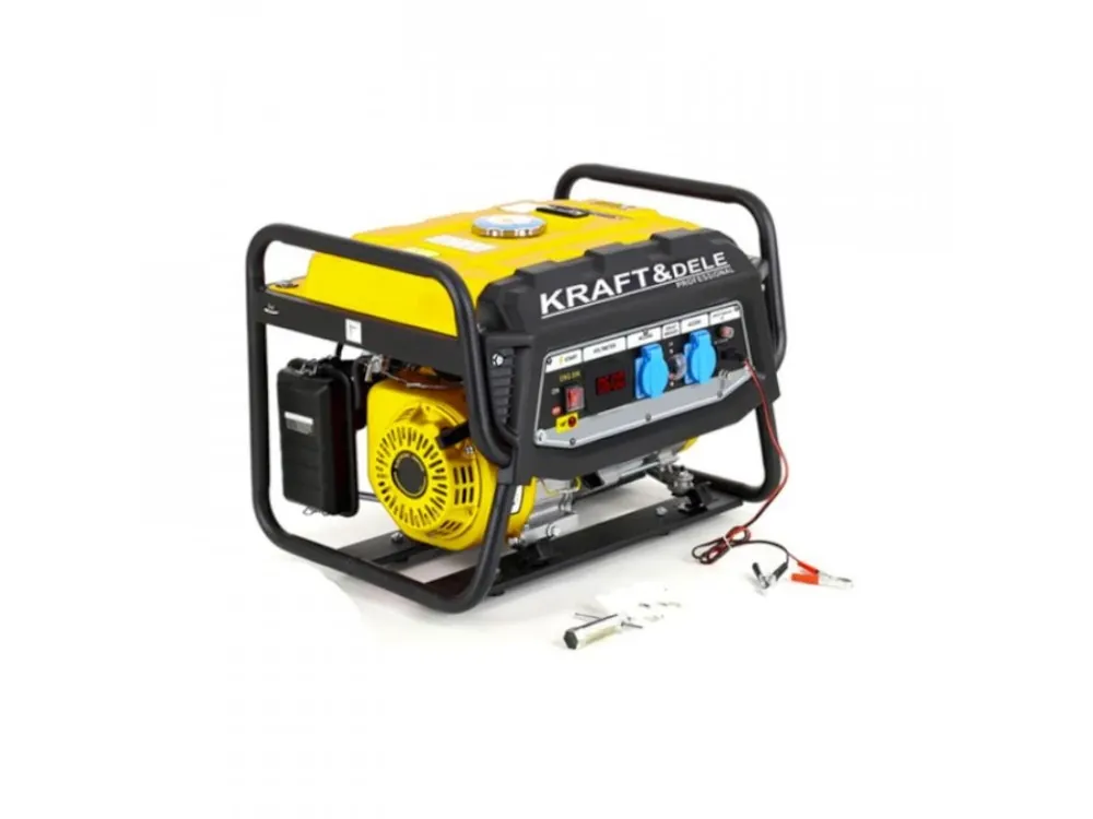 Generátor, elektrocentrála 3500W se stabilizátorem napětí a LCD voltmetrem, Kraft&Dele KD149 - Snadné vrácení