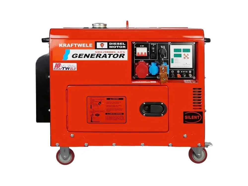 Generátor, elektrocentrála 9800W se startérem, AVR, 230V/380V, KRAFTWELE SDG9800S | Objednat online