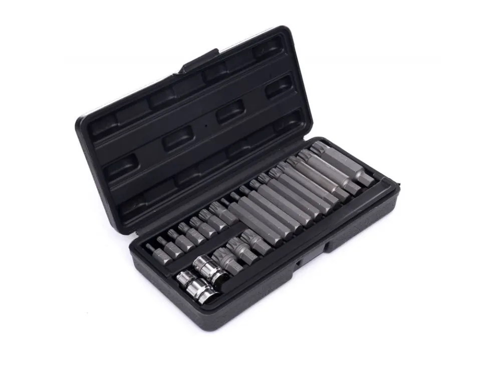 Nabídka končí brzy | Sada bitů M4-M18 TORX, HEX, SPLINE 22ks, Kraft&Dele KD10539