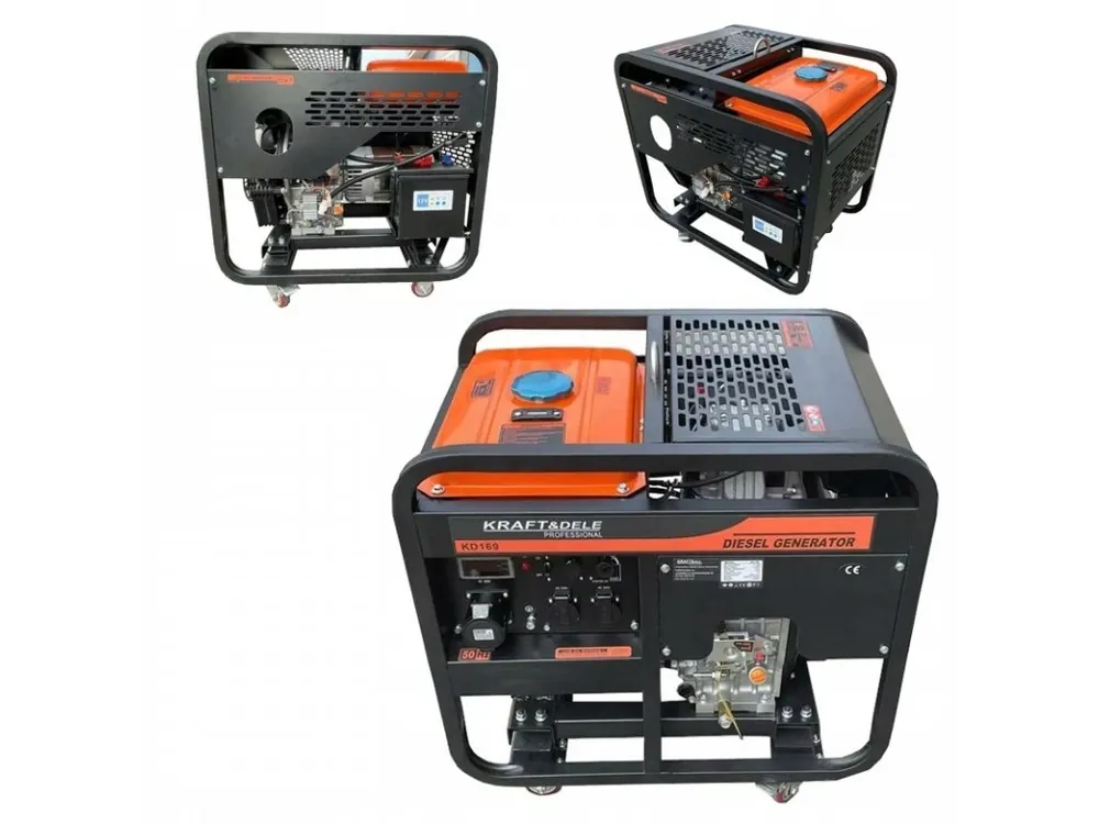 Rychlá expedice - Generátor, elektrocentrála 9000W se startérem, AVR, 230V, KRAFT&DELE KD169