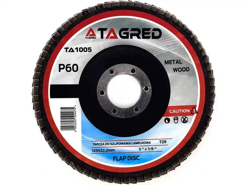 Lamelový brusný kotouč 125mm P60, Tagred TA1005 - Cenový hit