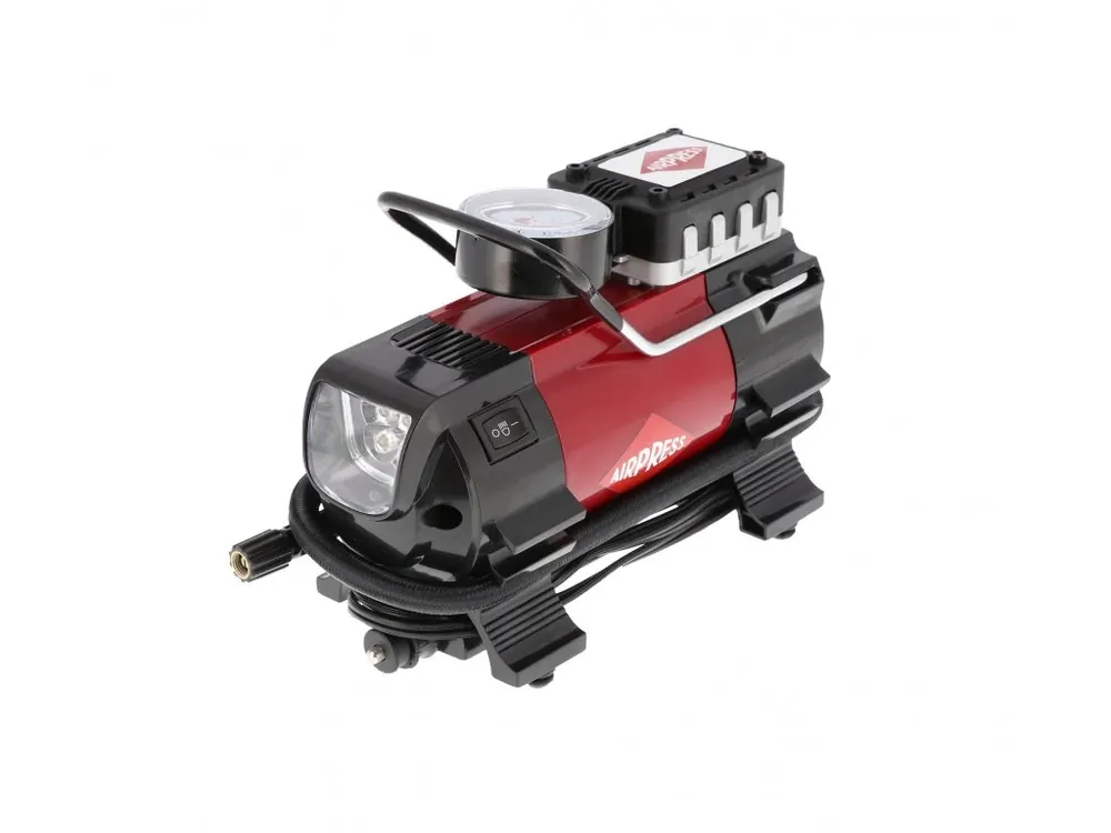 Mini kompresor do auta se svítidlem 12V, Airpress 36950 - Akce