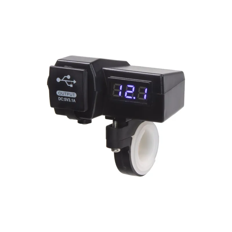 2x USB nabíječka s voltmetrem na motocykl 34702 - Speciální nabídka