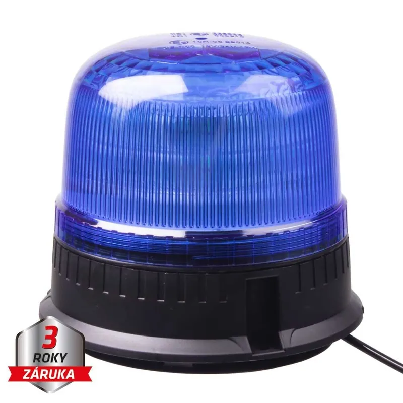 Právě dorazilo | LED maják, 12-24V, 24xLED modrý, magnet, ECE R65 wl825blue