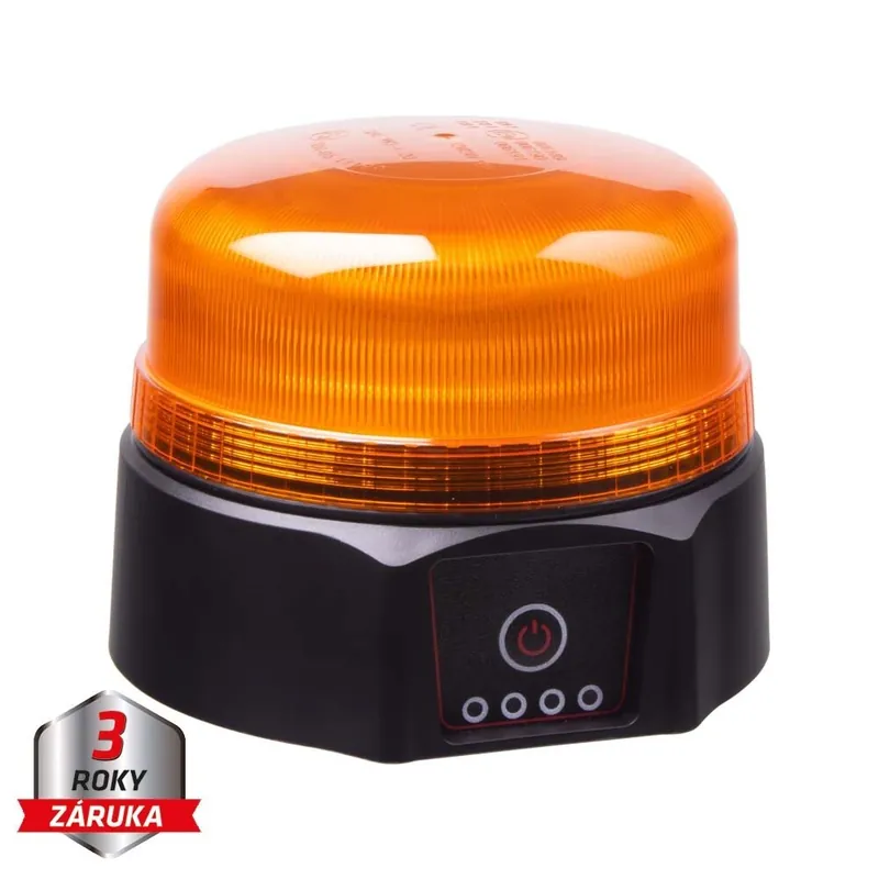Výhodná cena - AKU LED maják, 36xLED oranžový, magnet, ECE R65 wlbat812
