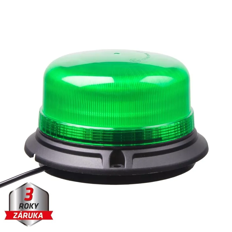 LED maják, 12-24V, 36xLED zelený, magnet, ECE R10 wl812green - Velmi populární