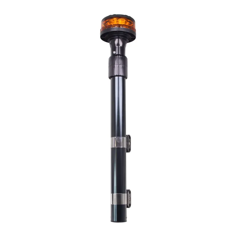 Ušetřete více | LED maják, 12-24V, 12x3W oranžový s teleskopickou tyčí na motocykl, ECE R65 R10 wl152tt