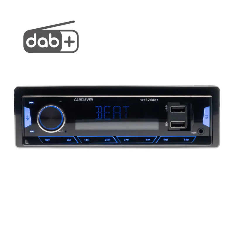 Velmi populární | 1DIN 12/24V DAB+/FM autorádio Bluetooth/USB/SD/AUX, odnímatelný panel scc324dbt