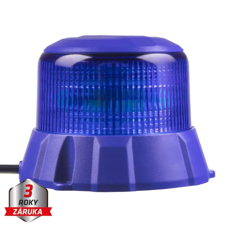 Velmi oblíbený produkt | Robustní modrý LED maják, modrý hliník, 48W, ECE R65 wl404fixblu