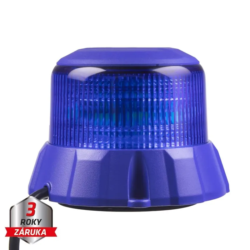 Omezené množství | Robustní modrý LED maják, modrý hliník, 48W, ECE R65 wl404blu
