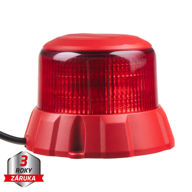 Připraveno k odeslání | Robustní červený LED maják, červ.hliník, 48W, ECE R65 wl404fixred