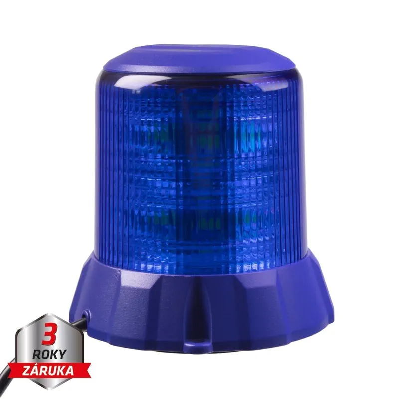 Robustní modrý LED maják, modrý hliník, 96W, ECE R65 wl406blu - Doporučujeme