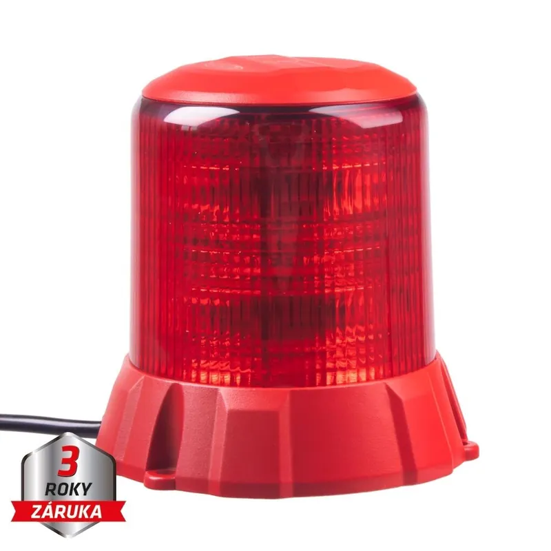 Robustní červený LED maják, červ.hliník, 96W, ECE R65 wl406fixred | Extra sleva