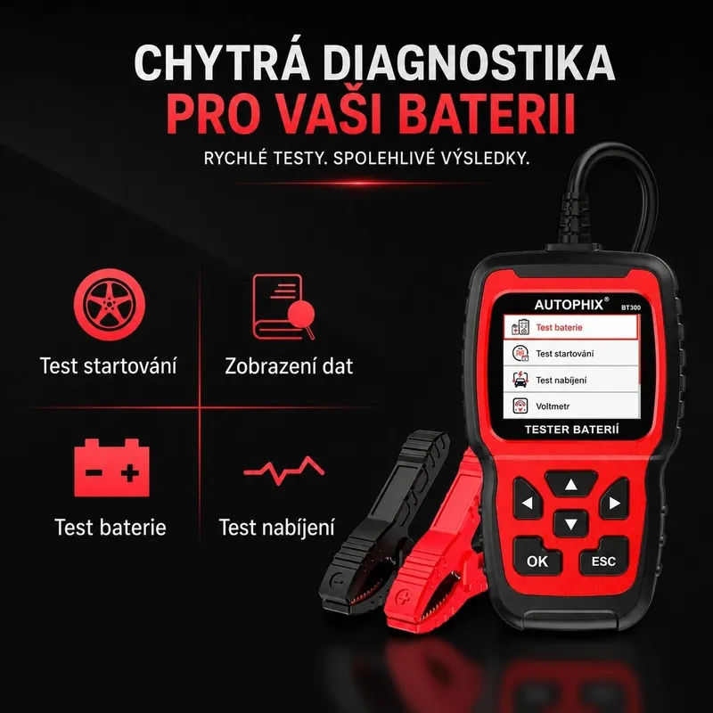 Rychlé odeslání | Tester akumulátorů Autophix BT300 35800