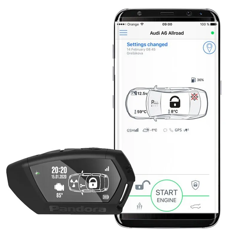 GSM autoalarm s dálkovým startem Pandora ELITE v2 | Nově přidáno