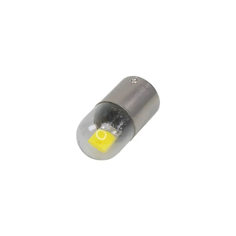 LED BAU15s bílá, 12V, 1LED/COB, celosklo 95125 - Pouze dnes