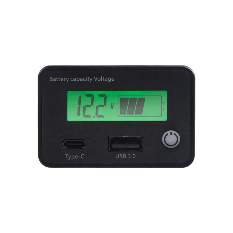 Akční cena - Indikátor baterie 8-30V s USB/USB-C zásuvkou 34598