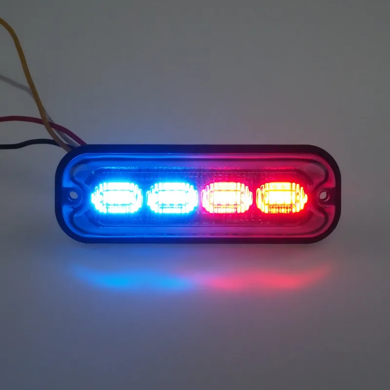Novinka - PREDATOR 4x4W LED, 12-24V, červeno-modrý, ECE R10 br004RB