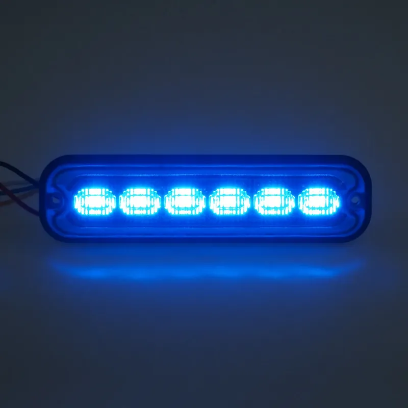 PREDATOR 6x4W LED, 12-24V, modrý, ECE R65 br006B | Poslední dny akce