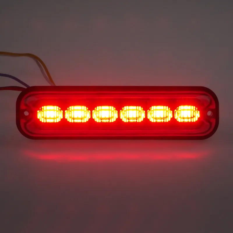 Tovární cena | PREDATOR 6x4W LED, 12-24V, červený, ECE R10 br006R