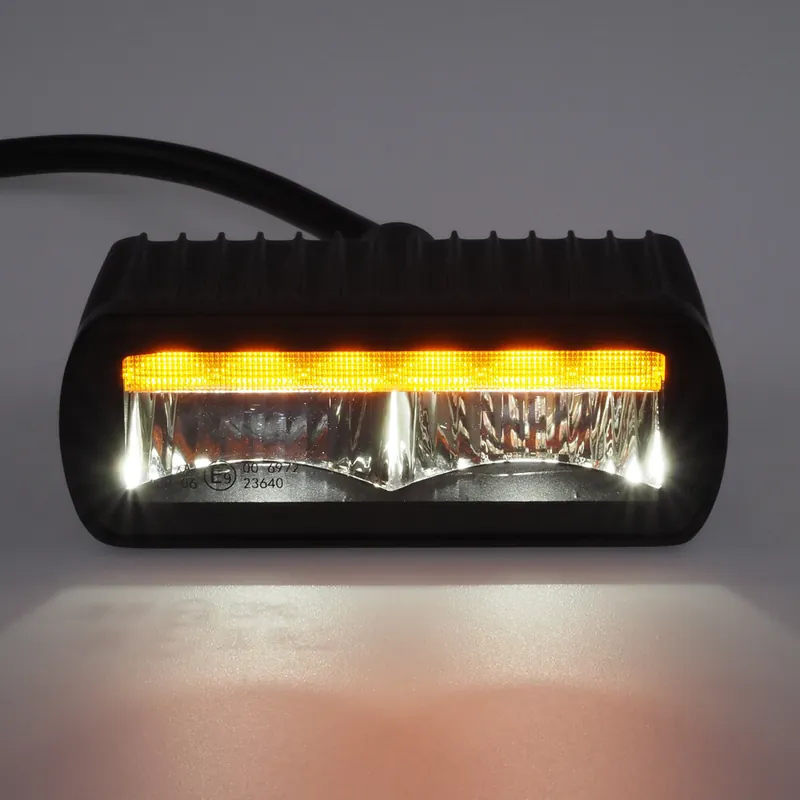 Nabídka - LED světlo obdélníkové s oranžovým výstražným světlem, ECE R10, R65 wl-460AA