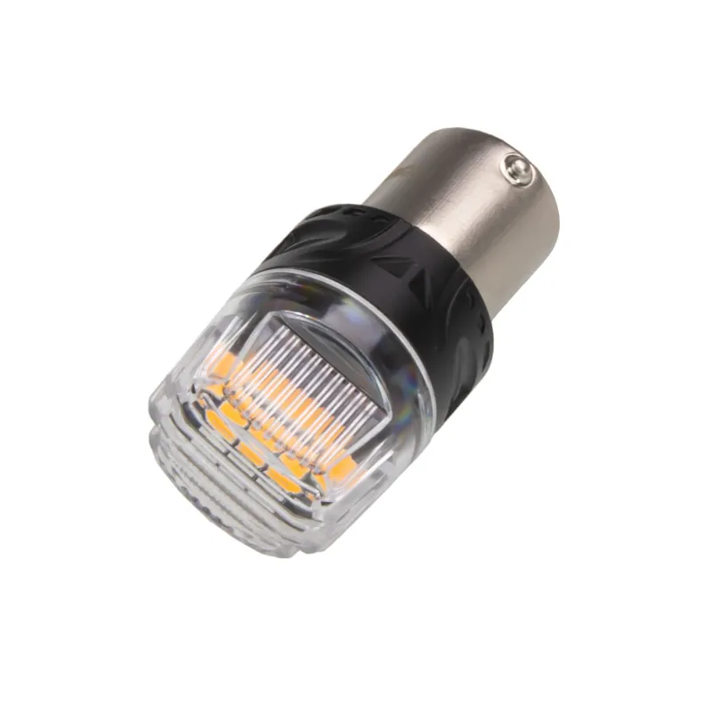 LED BA15S oranžová, 12V, 16LED 2835SMD 95BR-BA15S-01o - Lze objednat