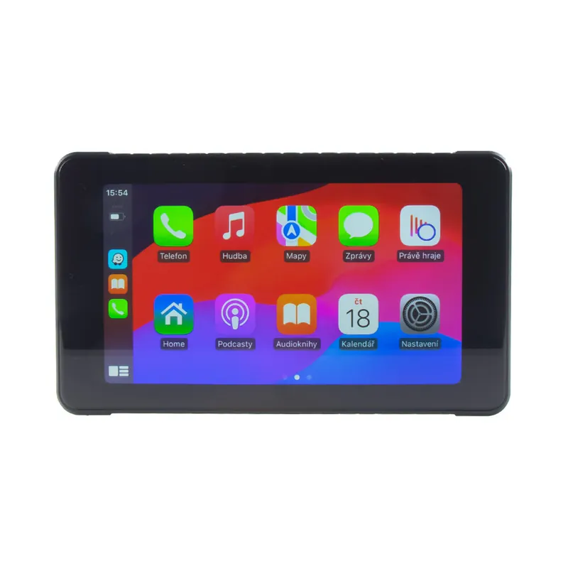 Velmi populární | Monitor 5" na motocykl s Apple CarPlay, Android auto, Bluetooth, micro SD ds-504cam