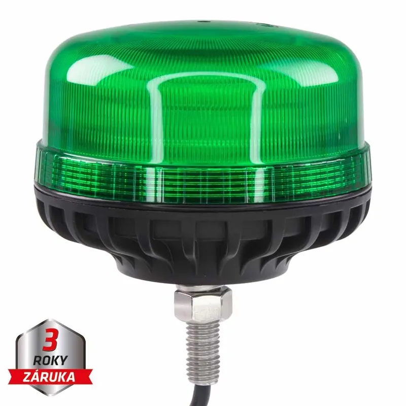 LED maják, 12-24V, 36xLED zelený, na šroub, ECE R10 wl812S1green - Zlevněno