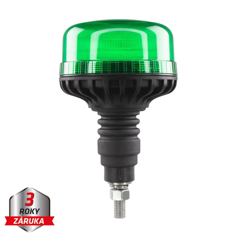 Speciální nabídka | LED maják, 12-24V, 36xLED zelený, na šroub, ECE R10 wl812S2green