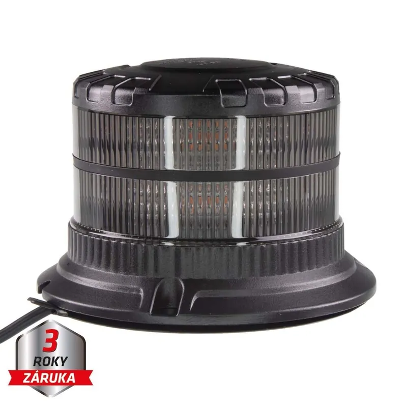 LED maják, 12-24V, 16xLED oranžový, magnet, smoke, ECE R65 wl829SM | Lze objednat