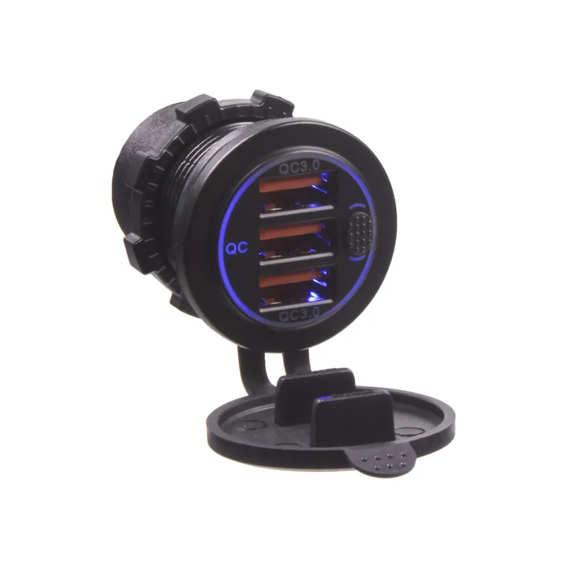 Doprodej | 3x USB zásuvka 12/24V, QC3.0 (QuickCharge) 34658