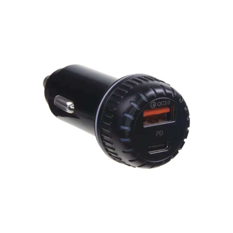 Špičková kvalita - Autoadaptér USB/USB-C 12/24V PD/QC3.0 34676